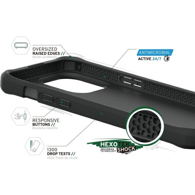ITSKINS iPhone 14 Pro Level 2 SpectrumSolid Plain Black - Image 5
