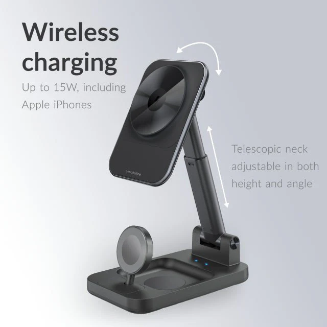 Mobilize 3in1 Charger Station MagSafe Compatible 15W Black - Image 4