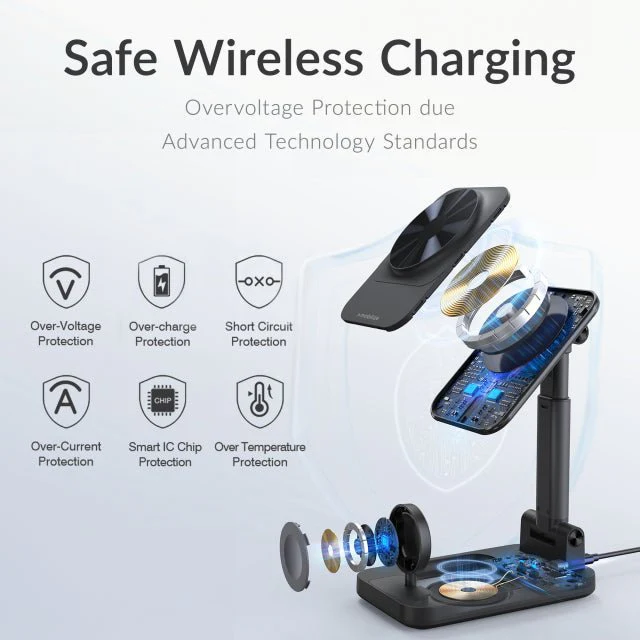 Mobilize 3in1 Charger Station MagSafe Compatible 15W Black - Image 8