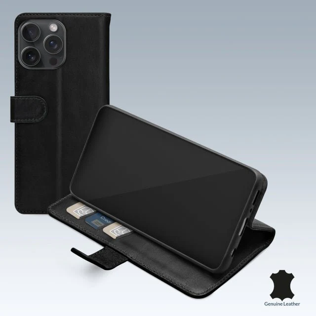 Mobilize Leather Wallet Apple iPhone 15 Pro Max Black - Image 3