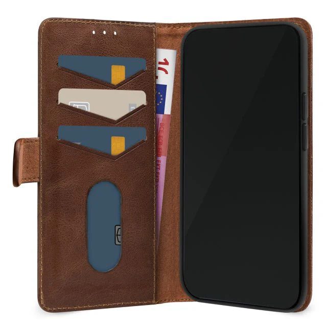 Mobilize Leather Wallet Apple iPhone 15 Pro Brown - Image 3