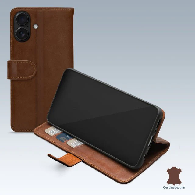 Mobilize Leather Wallet Apple iPhone 17 Brown - Image 4