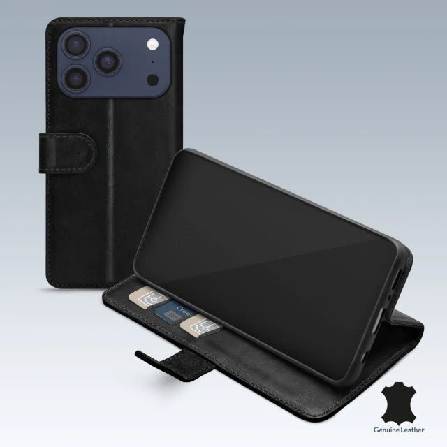 Mobilize Leather Wallet Apple iPhone 17 Pro Black - Image 3