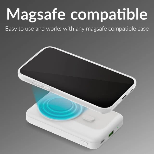 Mobilize Magnetic Wireless Magsafe PD Powerbank 10K White - Image 4