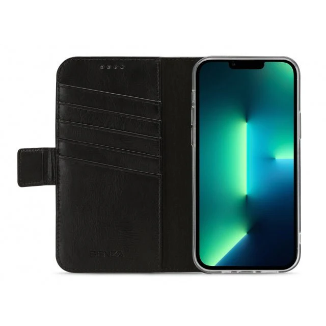 Senza Desire Leather Wallet Apple iPhone 13 Pro Max Black - Image 2
