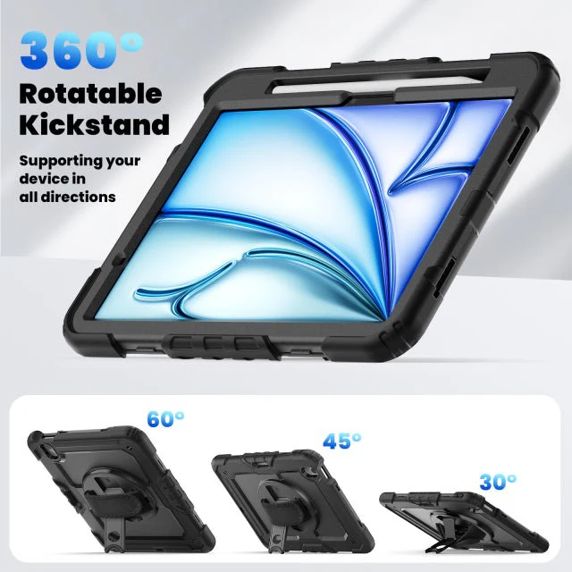 Xccess Survivor All-round Case iPad Air 11 2024/2025 Black - Image 3