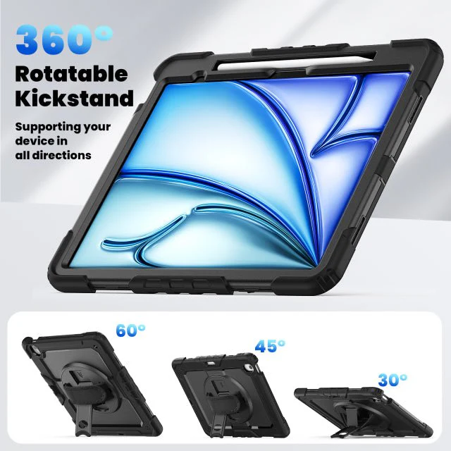 Xccess Survivor All-round Case iPad Air 13 2024/2025 Black - Image 2