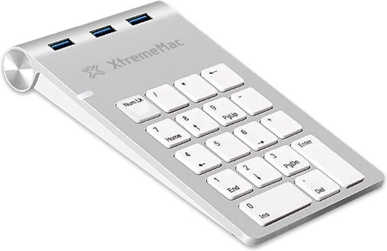 Xtreme Mac Hub & numpad,3 usb-a 3.0ports Silver